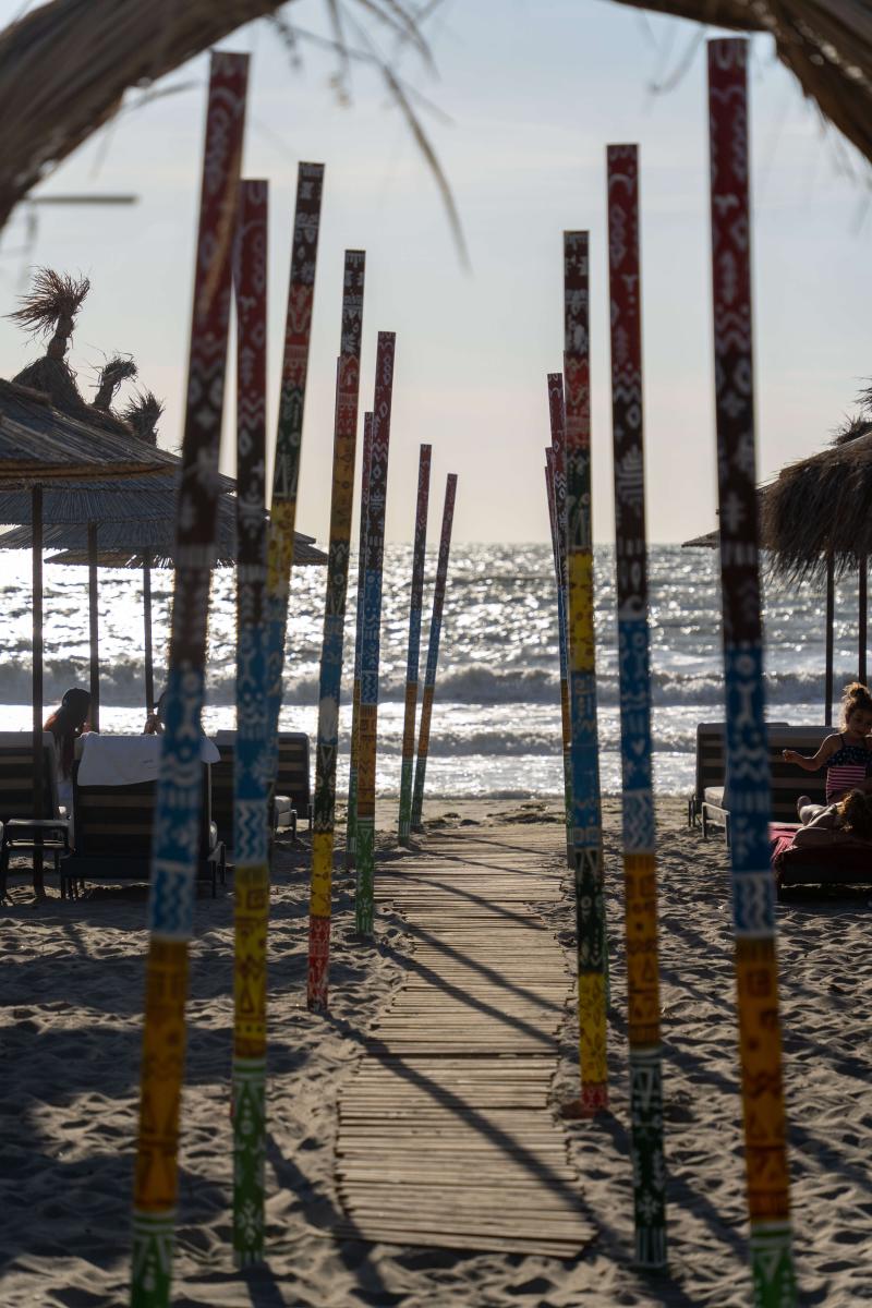 Durres tengerpartja finom homok