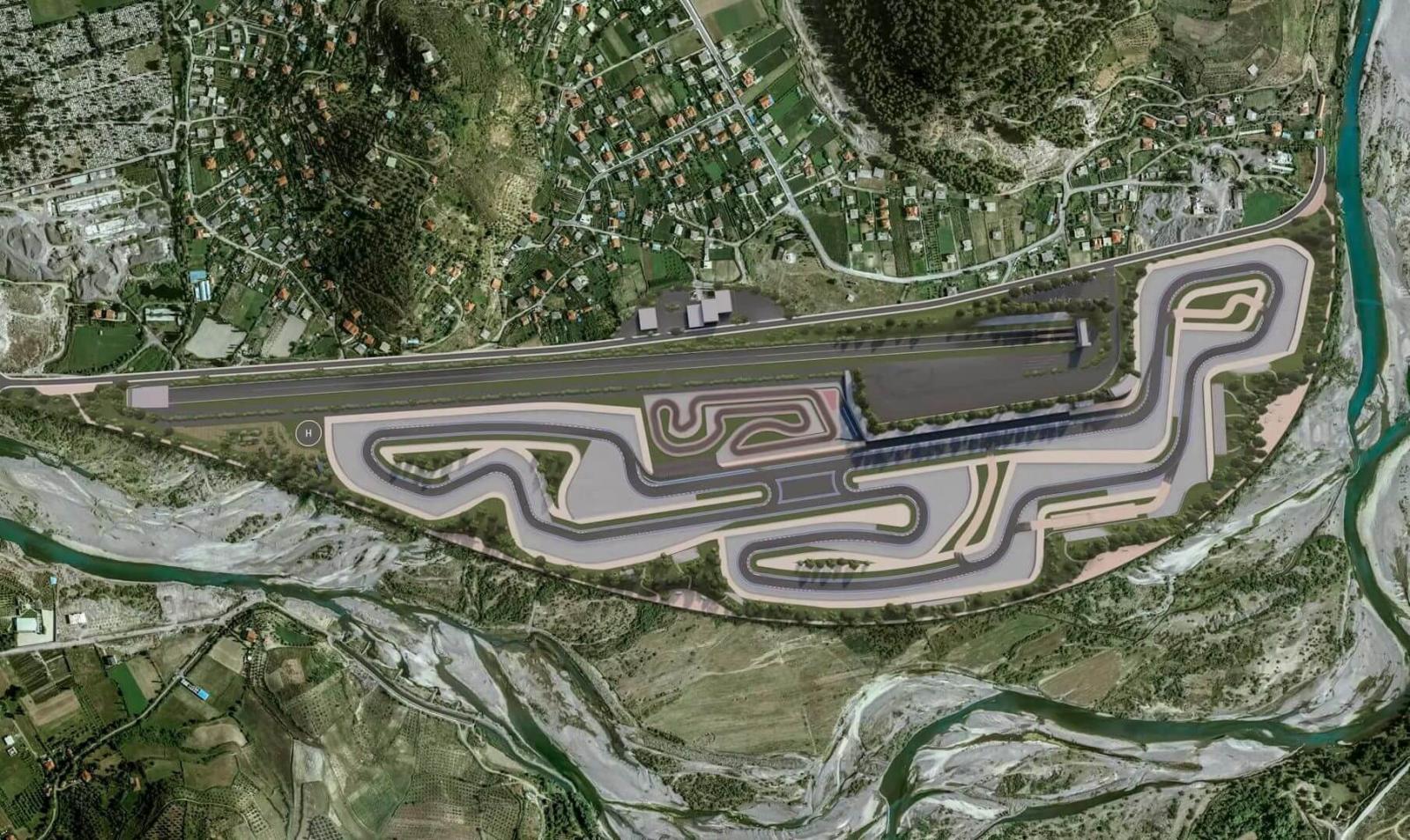 Az Elbasan melletti Formula-1-es Auto Moto Park ltvnyterve